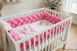Pink Rózsaszín Plüss Fonott Rácsvédő képe